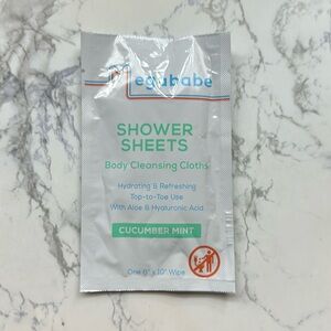 Megababe Shower Sheets Body Cleansing Cloths in Cucumber Mint